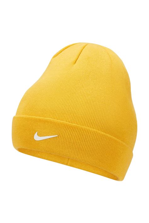 nike beanie muts geel